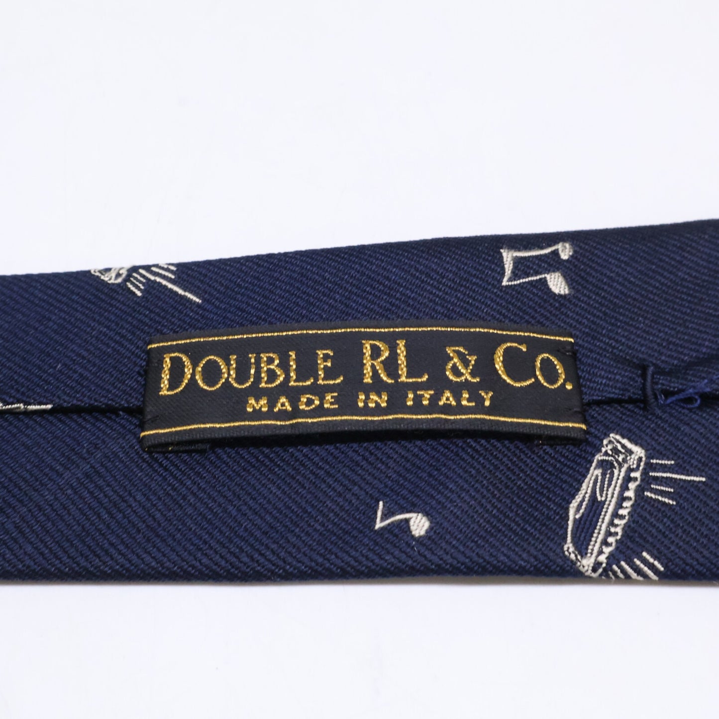 RRL ダブルアールエル イタリア製 ミュージックモチーフ シルクジャガード ネクタイ