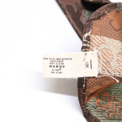 RRL ダブルアールエル 【美品】イタリア製 フローラルリーフ シルクジャガード ネクタイ