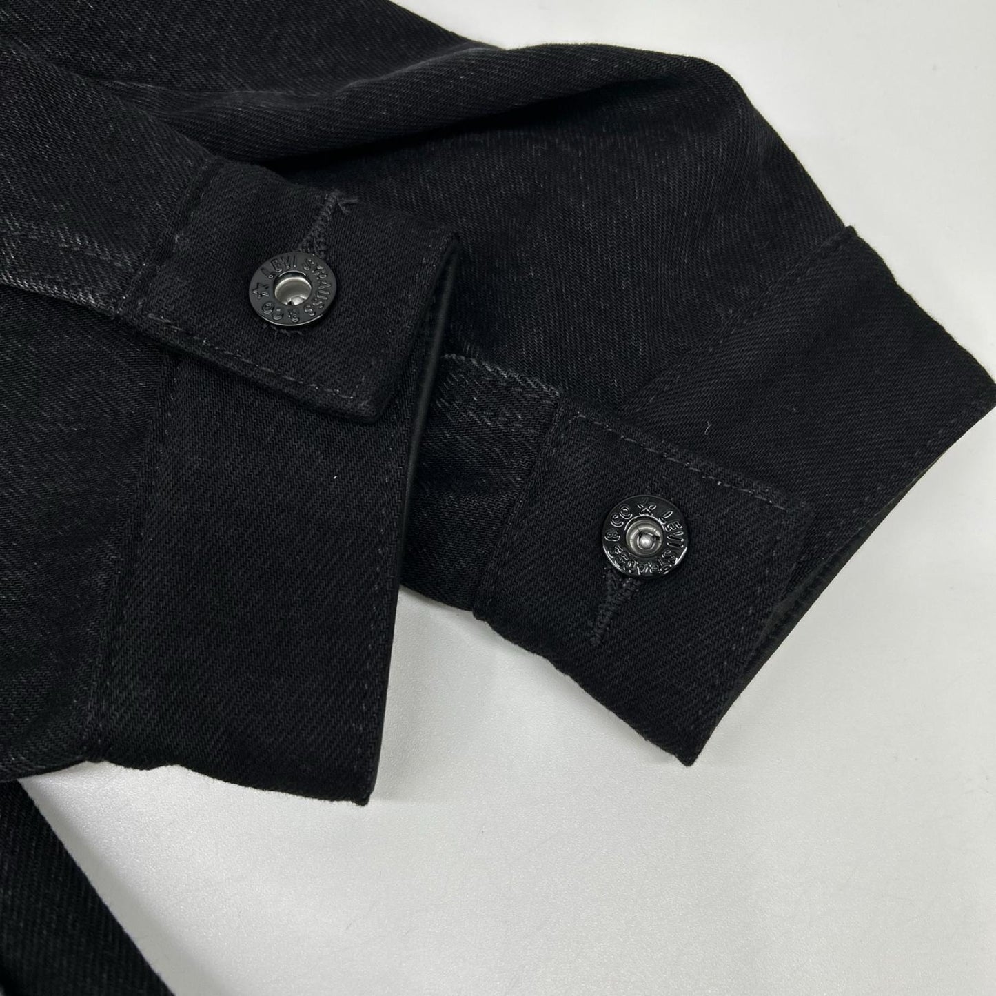 LEVI'S リーバイス EDIFICE別注 26-011-310-0009 ブラック コットン×カウレザー 2nd Type トラッカー ジャケット ジャケット