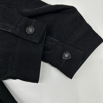 LEVI'S リーバイス EDIFICE別注 26-011-310-0009 ブラック コットン×カウレザー 2nd Type トラッカー ジャケット ジャケット