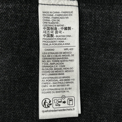LEVI'S リーバイス EDIFICE別注 26-011-310-0009 ブラック コットン×カウレザー 2nd Type トラッカー ジャケット ジャケット