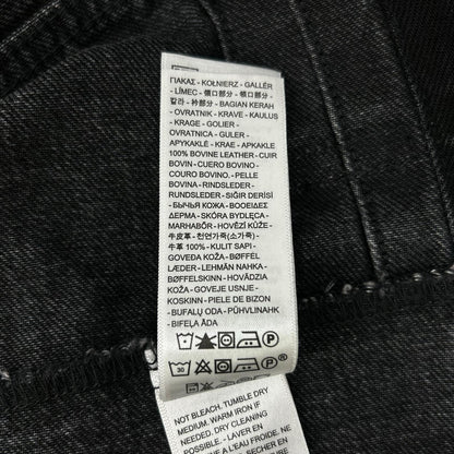LEVI'S リーバイス EDIFICE別注 26-011-310-0009 ブラック コットン×カウレザー 2nd Type トラッカー ジャケット ジャケット