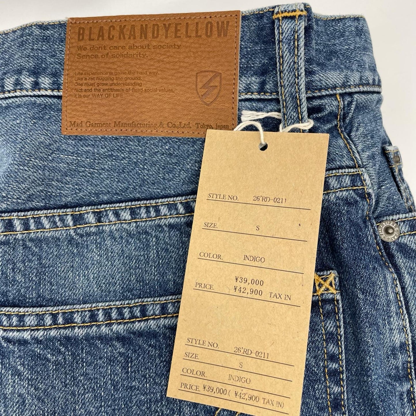 RATS ラッツ 26SS 26'RD-0211 インディゴ コットン 11oz VINTAGE WASH DENIM PANTS ボトムス