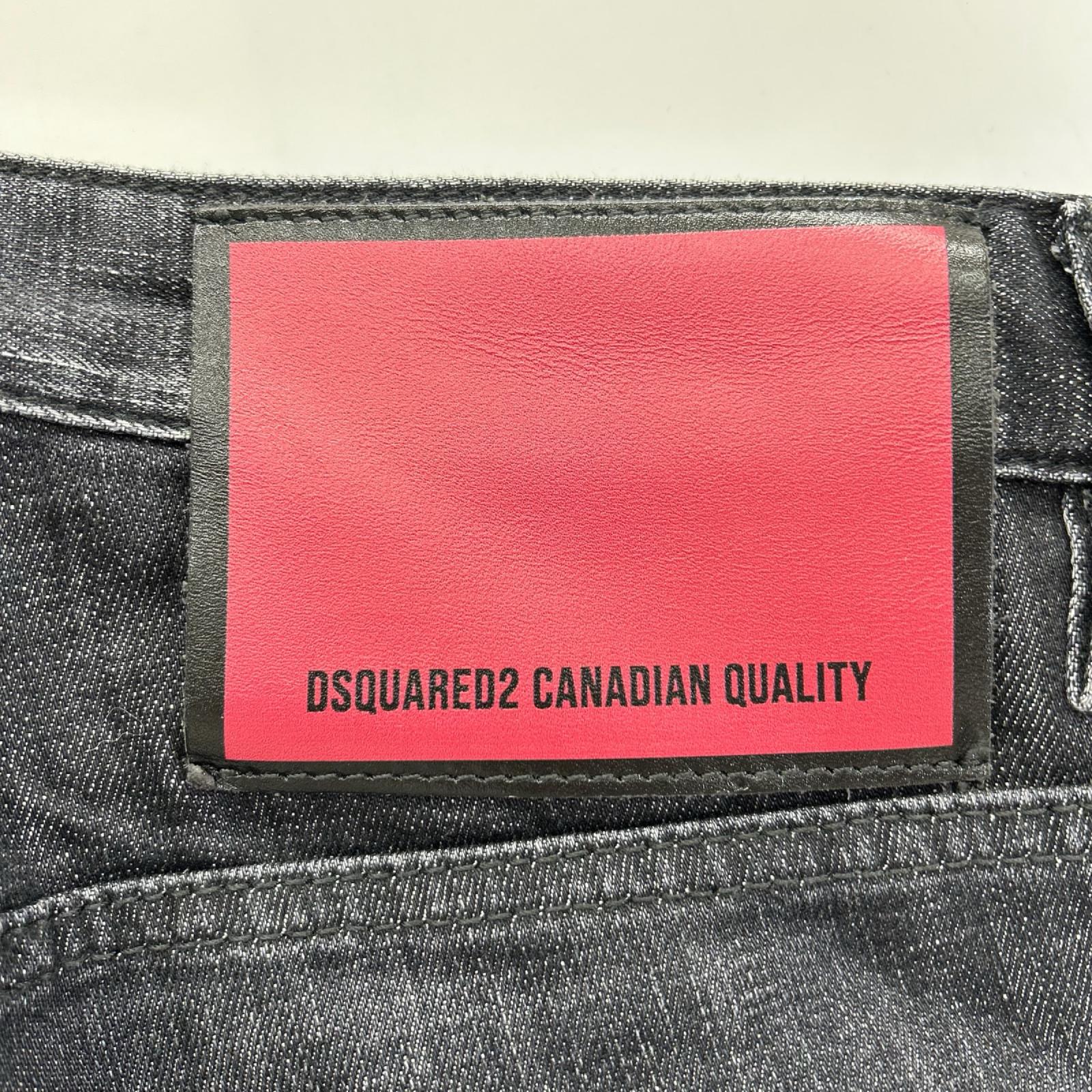 DSQUARED2 ディースクエアード S74LB1617 S30357 25年 ブラック SKATER JEAN/スケータージーンズ フェードブラックウォッシュスキニースリムテーパードデニム ボトムス