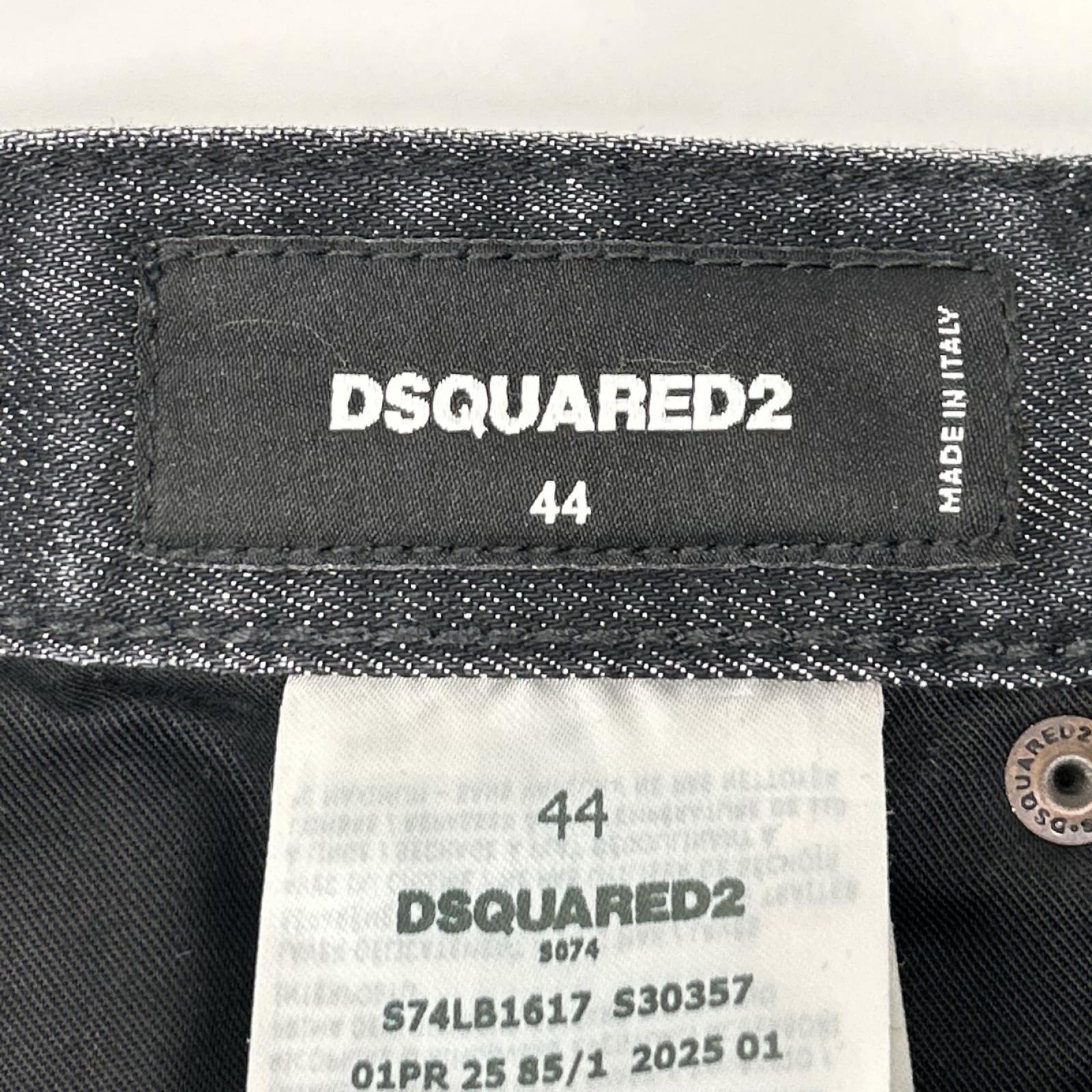 DSQUARED2 ディースクエアード S74LB1617 S30357 25年 ブラック SKATER JEAN/スケータージーンズ フェードブラックウォッシュスキニースリムテーパードデニム ボトムス