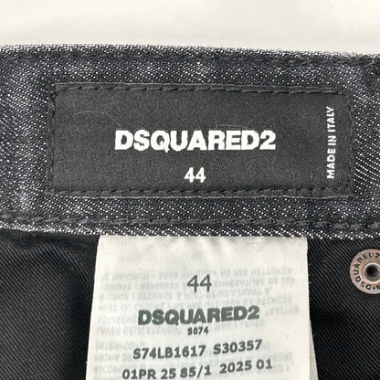 DSQUARED2 ディースクエアード S74LB1617 S30357 25年 ブラック SKATER JEAN/スケータージーンズ フェードブラックウォッシュスキニースリムテーパードデニム ボトムス