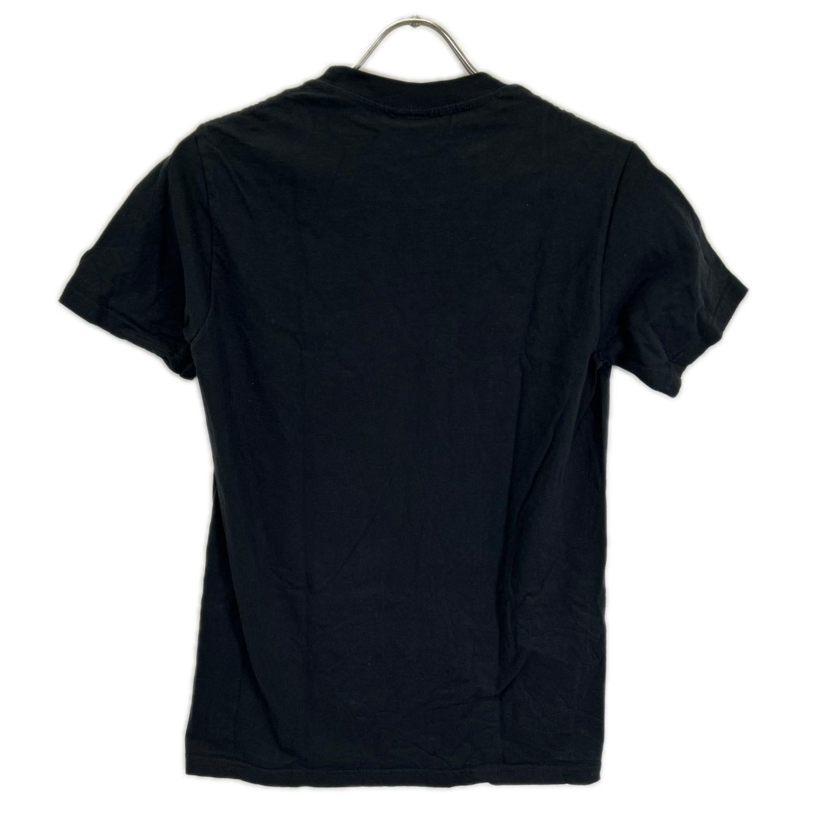 Lewis Leathers ルイスレザー ブラック イングランド製 ラウンドパッチ ロゴプリントTシャツ トップス
