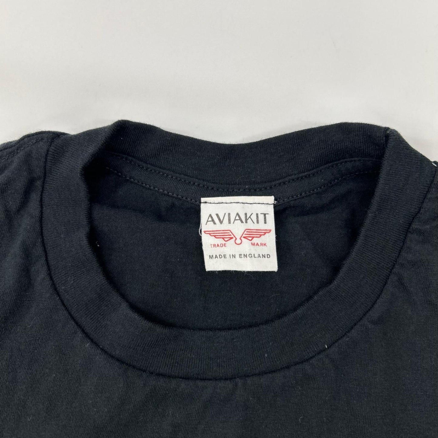 Lewis Leathers ルイスレザー ブラック イングランド製 ラウンドパッチ ロゴプリントTシャツ トップス