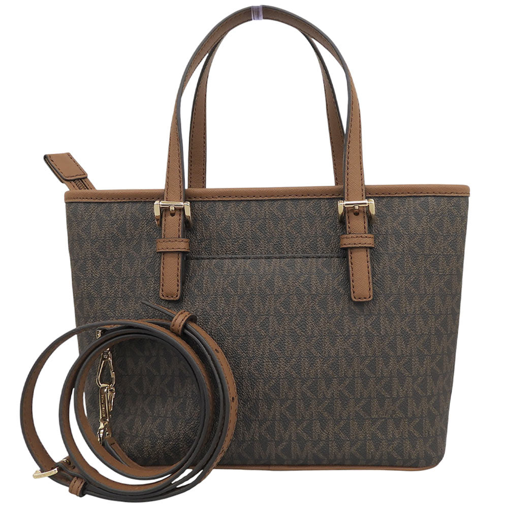 MICHAEL KORS マイケルコース 美品 シグネチャー 2WAY ショルダーバッグ ハンドバッグ レディース ブラウン 35T9GTVT0B ハンドバッグ