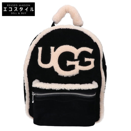 UGG アグ 【美品】1093568 DANNIE BACKPACK SHEEPSKIN ロゴデザイン シープスキン バックパック リュック バックパック