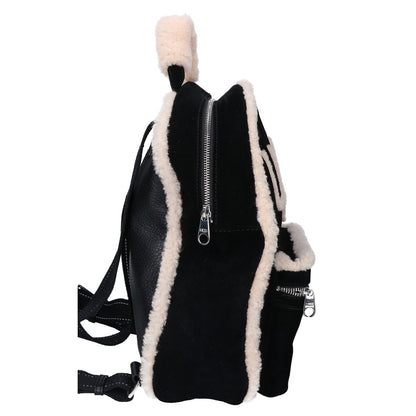 UGG アグ 【美品】1093568 DANNIE BACKPACK SHEEPSKIN ロゴデザイン シープスキン バックパック リュック バックパック