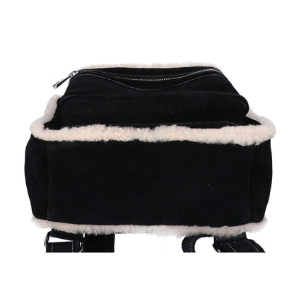 UGG アグ 【美品】1093568 DANNIE BACKPACK SHEEPSKIN ロゴデザイン シープスキン バックパック リュック バックパック
