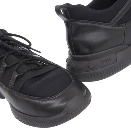 TOD'S トッズ NO CODE 01 ノーコード レザー×ネオプレン スニーカー シューズ メンズ ブラック 8 1/2 シューズ