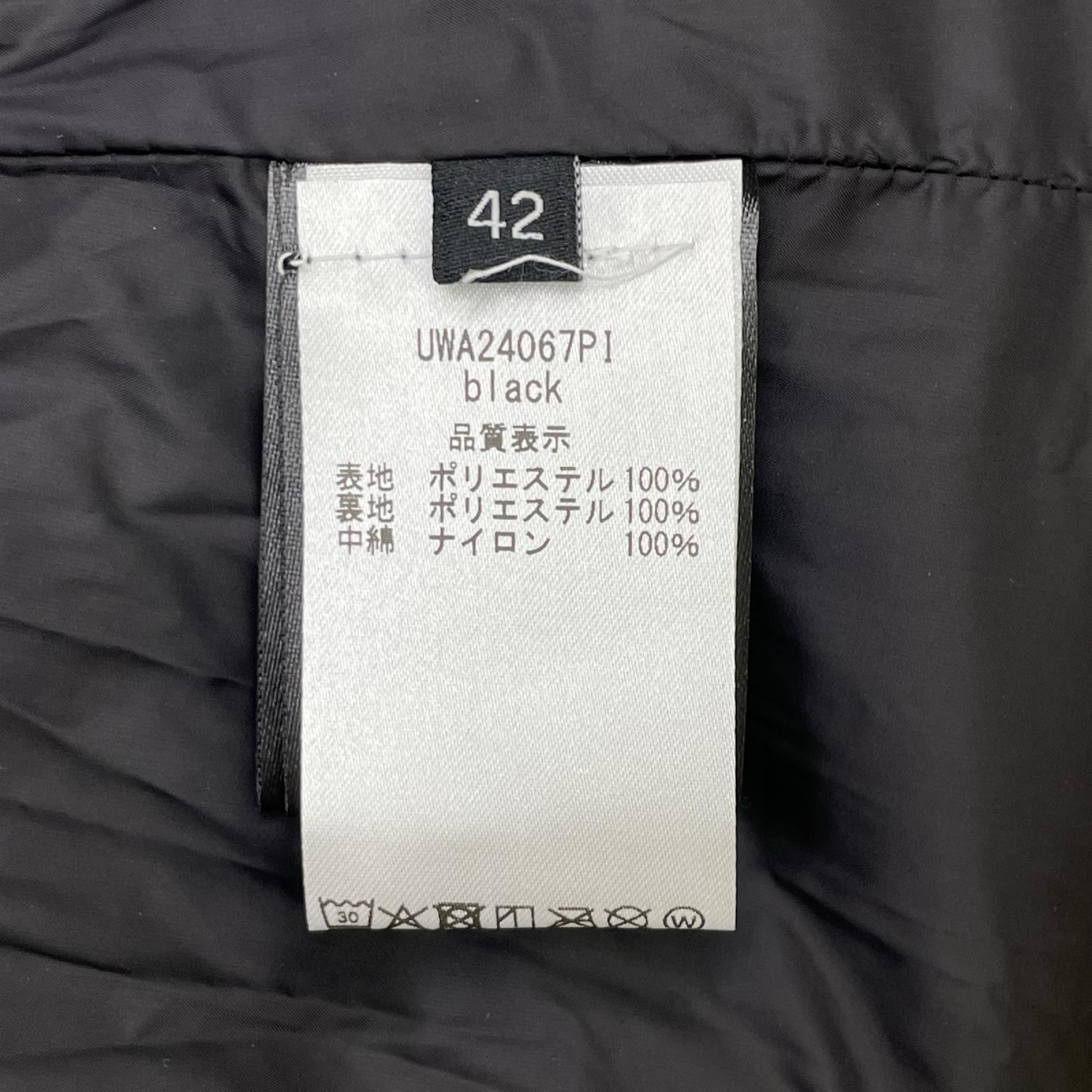 JOHN RICHMOND ジョンリッチモンド UWA24067PI ブラック ポリエステル ロゴウエストベルト フーデッド中綿ジャケット ジャケット