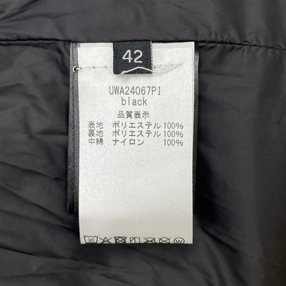 JOHN RICHMOND ジョンリッチモンド UWA24067PI ブラック ポリエステル ロゴウエストベルト フーデッド中綿ジャケット ジャケット