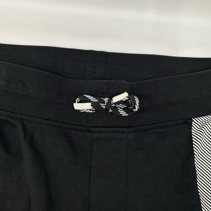 EMPORIOARMANI エンポリオアルマーニ ブラック 幾何学模様 ウエストゴム スウェットパンツ ボトムス