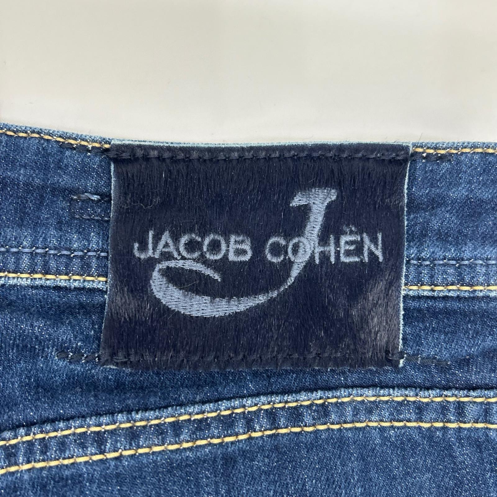 JACOB COHEN ヤコブコーエン インディゴ 620 ボタンフライ ハラコパッチ デニムパンツ ボトムス