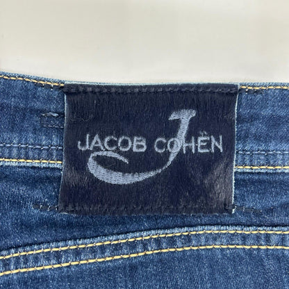 JACOB COHEN ヤコブコーエン インディゴ 620 ボタンフライ ハラコパッチ デニムパンツ ボトムス