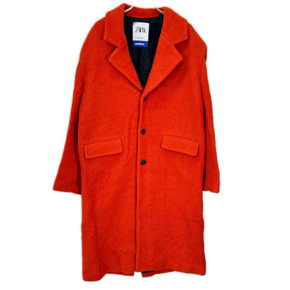 ZARA ザラ ×ADER ERROR オレンジ ウール×ナイロン オーバーサイズシングルコート コート