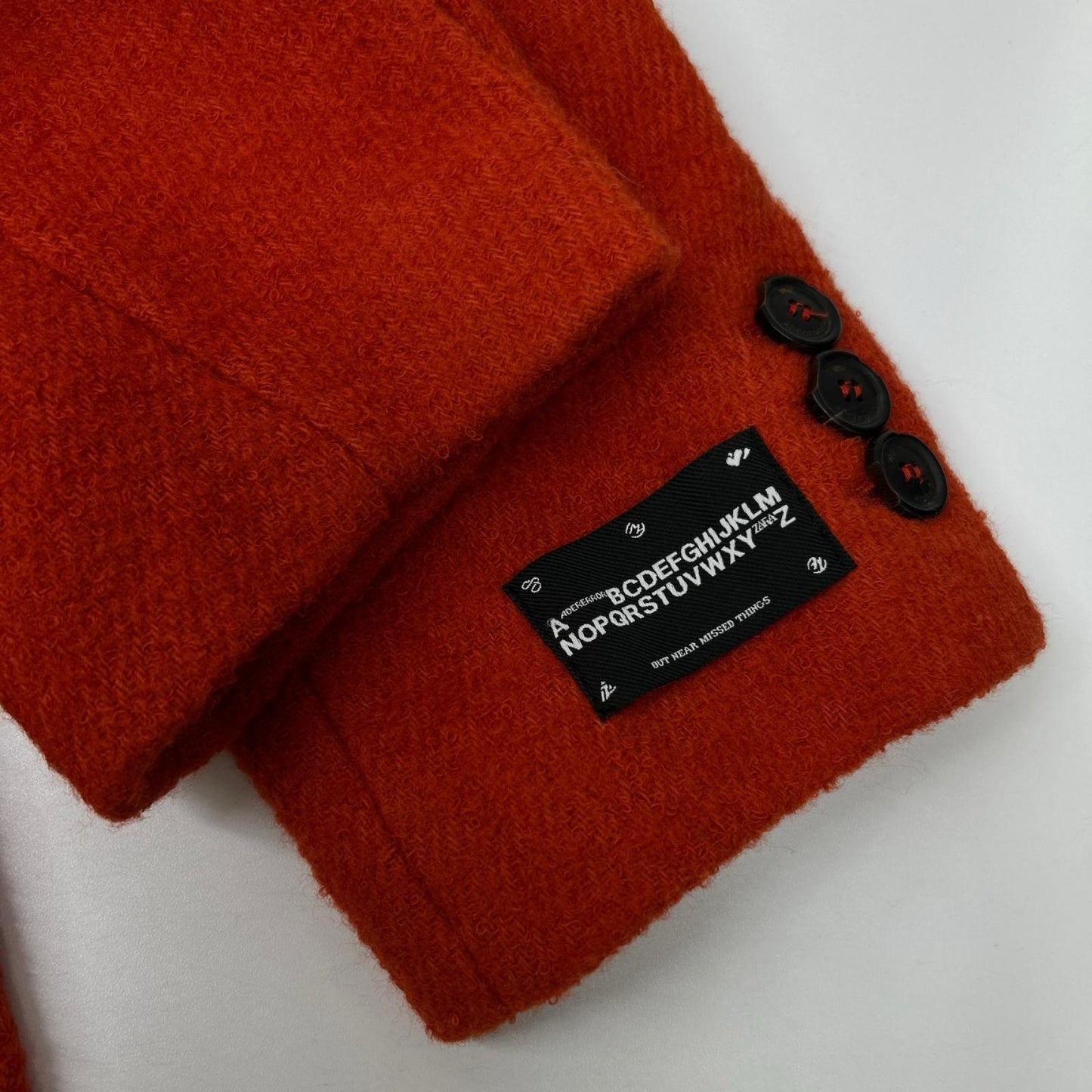 ZARA ザラ ×ADER ERROR オレンジ ウール×ナイロン オーバーサイズシングルコート コート