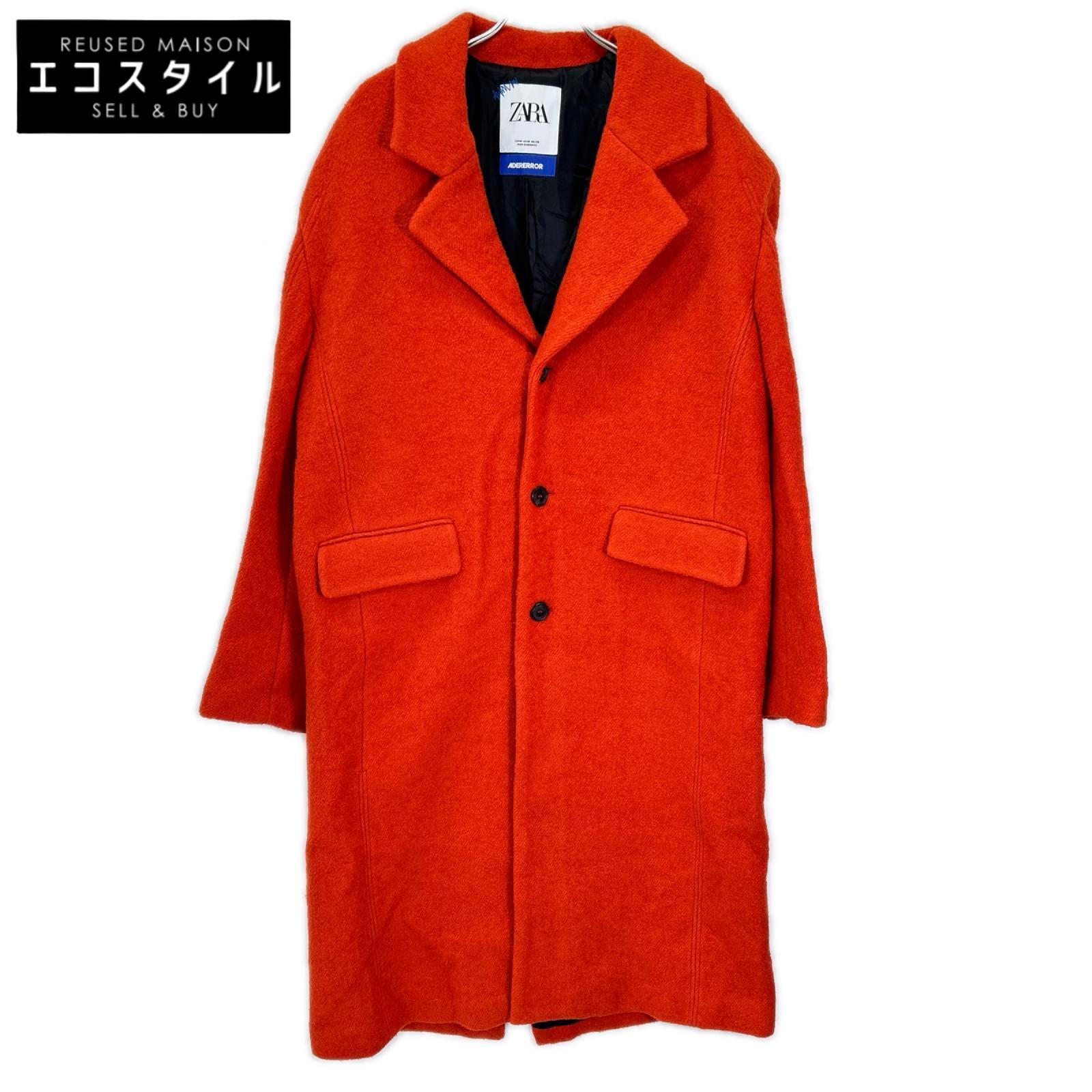 ZARA ザラ ×ADER ERROR オレンジ ウール×ナイロン オーバーサイズシングルコート コート