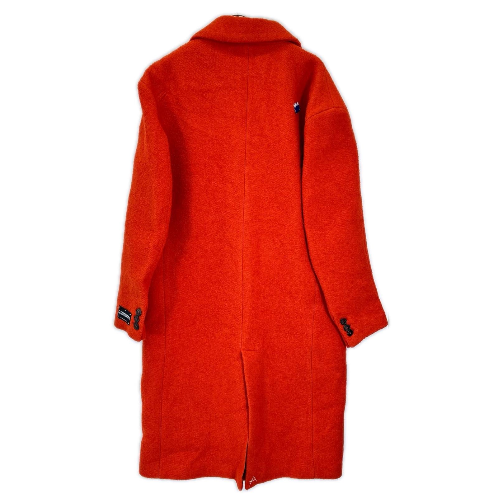 ZARA ザラ ×ADER ERROR オレンジ ウール×ナイロン オーバーサイズシングルコート コート