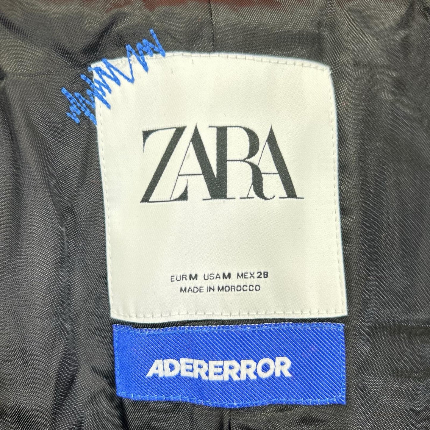 ZARA ザラ ×ADER ERROR オレンジ ウール×ナイロン オーバーサイズシングルコート コート