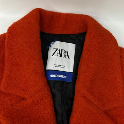 ZARA ザラ ×ADER ERROR オレンジ ウール×ナイロン オーバーサイズシングルコート コート