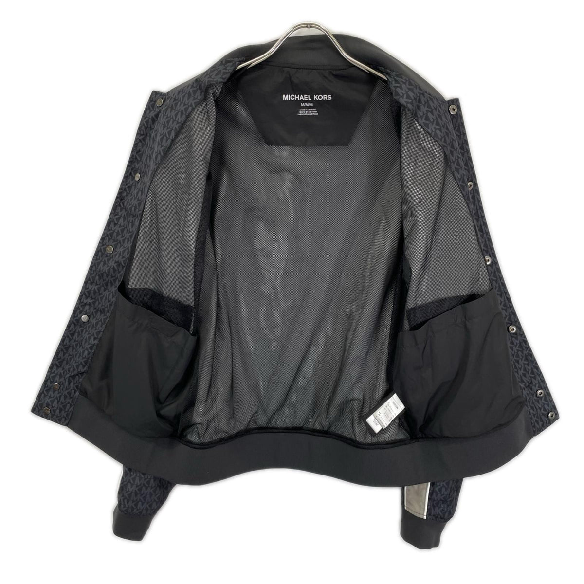 MICHAEL KORS マイケルコース 0S220122M9 ブラック ポリエステル MK総柄 コーチジャケット ジャケット
