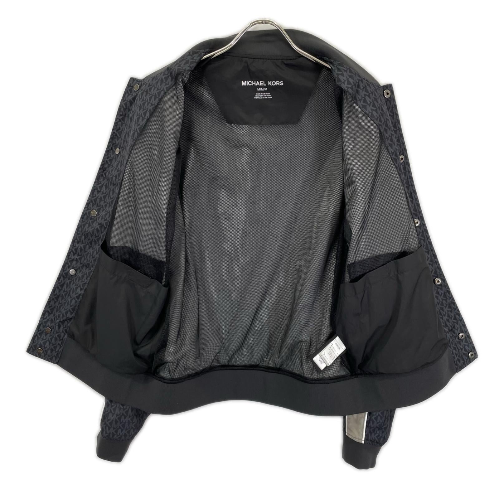 MICHAEL KORS マイケルコース 0S220122M9 ブラック ポリエステル MK総柄 コーチジャケット ジャケット