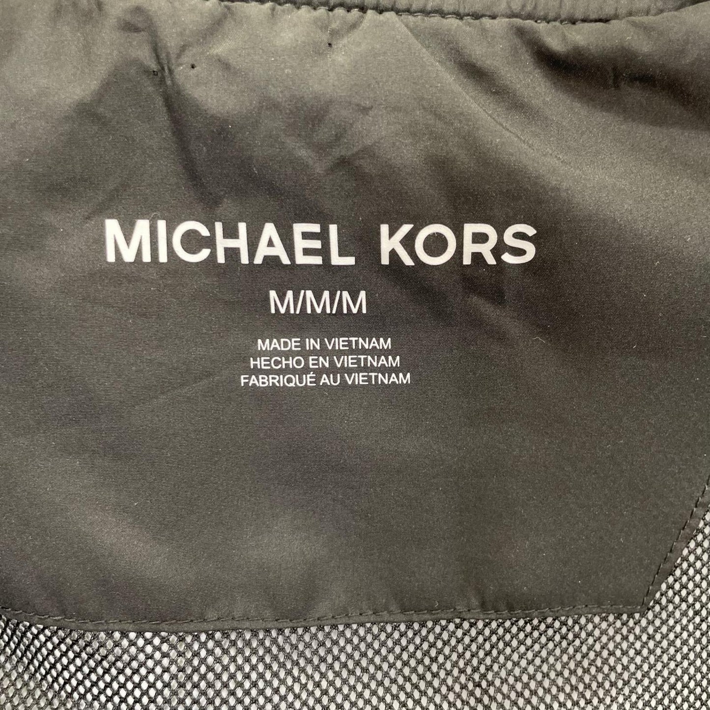 MICHAEL KORS マイケルコース 0S220122M9 ブラック ポリエステル MK総柄 コーチジャケット ジャケット