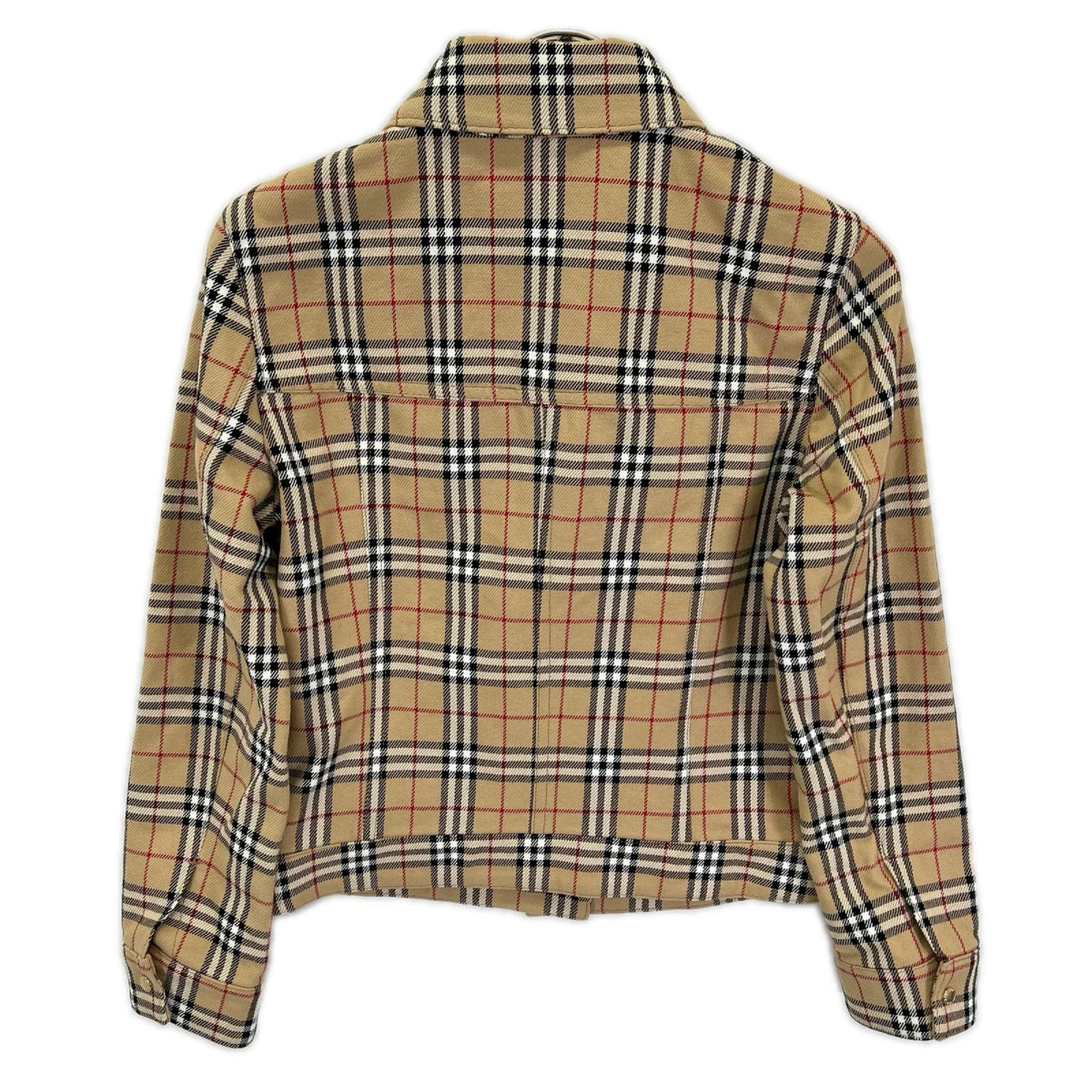 Burberry LONDON バーバリーロンドン 【BLUE LABEL】ベージュ コットン ノヴァチェックボタンジャケット ジャケット