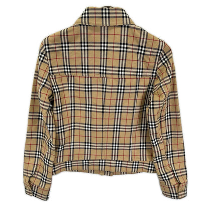Burberry LONDON バーバリーロンドン 【BLUE LABEL】ベージュ コットン ノヴァチェックボタンジャケット ジャケット
