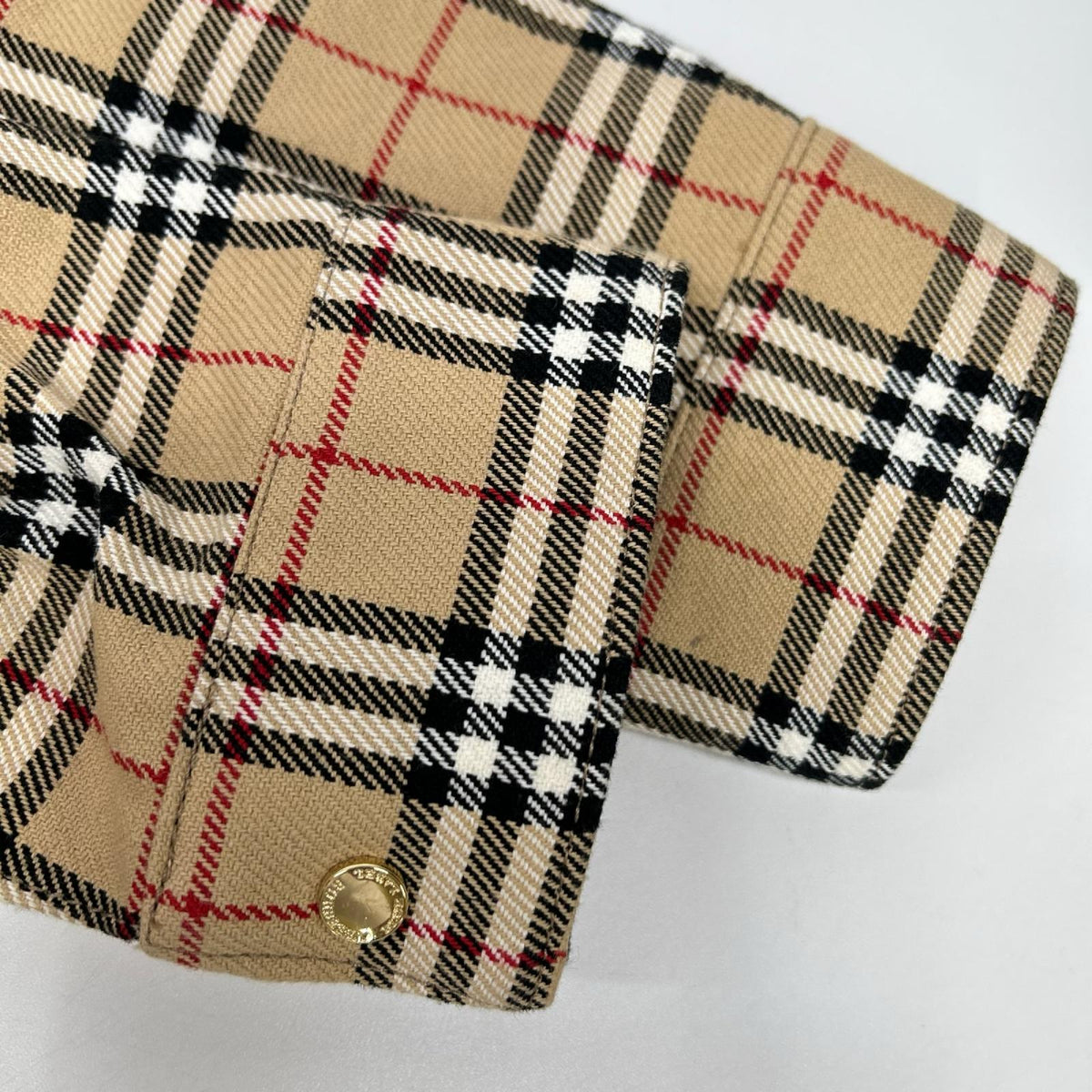 Burberry LONDON バーバリーロンドン 【BLUE LABEL】ベージュ コットン ノヴァチェックボタンジャケット ジャケット