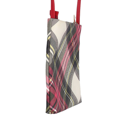 VivienneWestwood ヴィヴィアンウエストウッド 【美品】PVC メタルオーブ チェック ショルダーバッグ