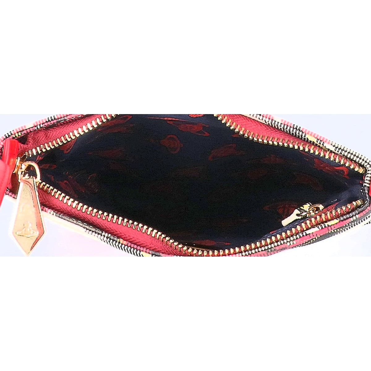 VivienneWestwood ヴィヴィアンウエストウッド 【美品】PVC メタルオーブ チェック ショルダーバッグ