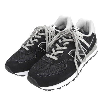 NEW BALANCE ニューバランス 新品同様 574ローカット スニーカー シューズ メンズ 黒 ブラック 27cm ML574EVB シューズ
