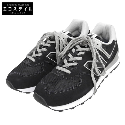 NEW BALANCE ニューバランス 新品同様 574ローカット スニーカー シューズ メンズ 黒 ブラック 27cm ML574EVB シューズ