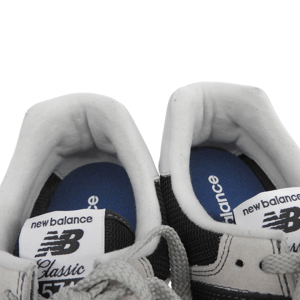 NEW BALANCE ニューバランス 新品同様 574ローカット スニーカー シューズ メンズ 黒 ブラック 27cm ML574EVB シューズ