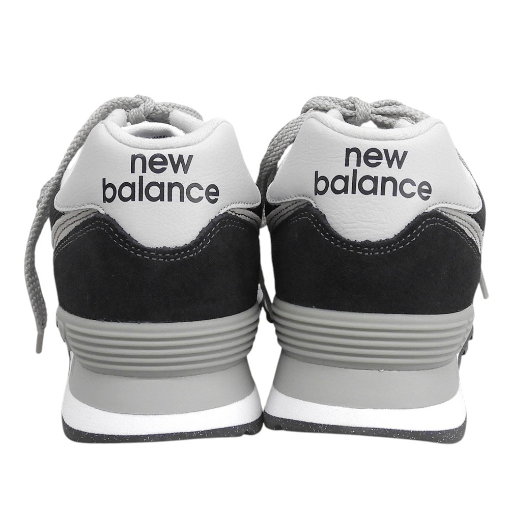 NEW BALANCE ニューバランス 新品同様 574ローカット スニーカー シューズ メンズ 黒 ブラック 27cm ML574EVB シューズ