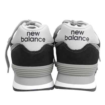 NEW BALANCE ニューバランス 新品同様 574ローカット スニーカー シューズ メンズ 黒 ブラック 27cm ML574EVB シューズ