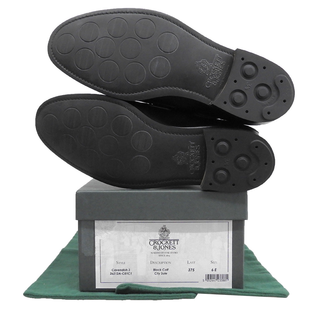 Crockett&Jones クロケット＆ジョーンズ CAVENDISH3/キャベンディッシュ3 カーフ シティソール 375ラスト ローファー 6E 26212A-C01C1 シューズ