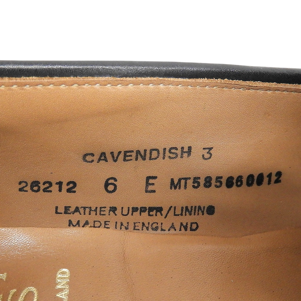 Crockett&Jones クロケット＆ジョーンズ CAVENDISH3/キャベンディッシュ3 カーフ シティソール 375ラスト ローファー 6E 26212A-C01C1 シューズ