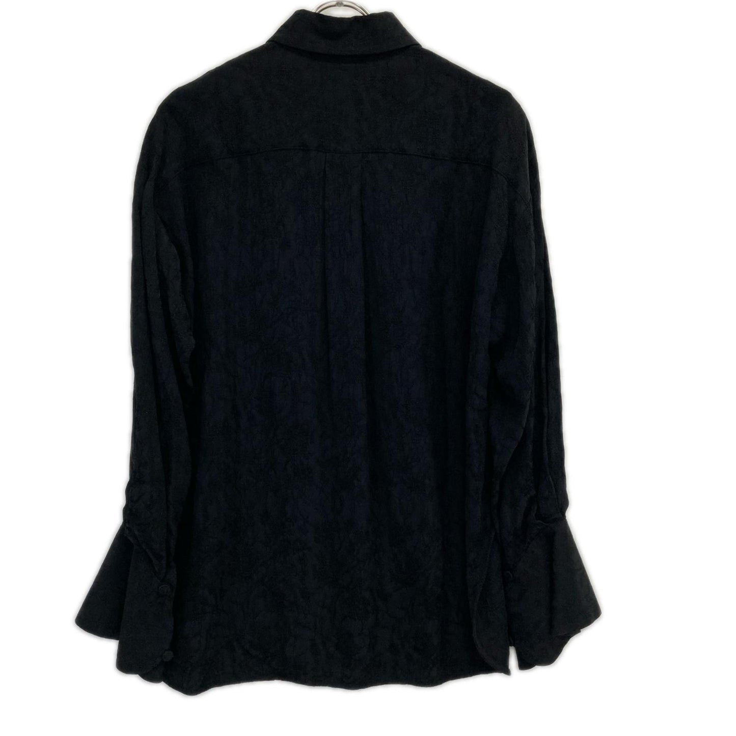Mame Kurogouchi マメクロゴウチ 25FW MM25FW-SH020 ブラック Floral Jacquard Shirt トップス