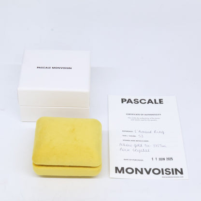 PASCALE MONVOISIN パスカルモンヴォワザン 9KYG L'AMOUR CRYSTAL RING ラムール クリスタル リング 指輪