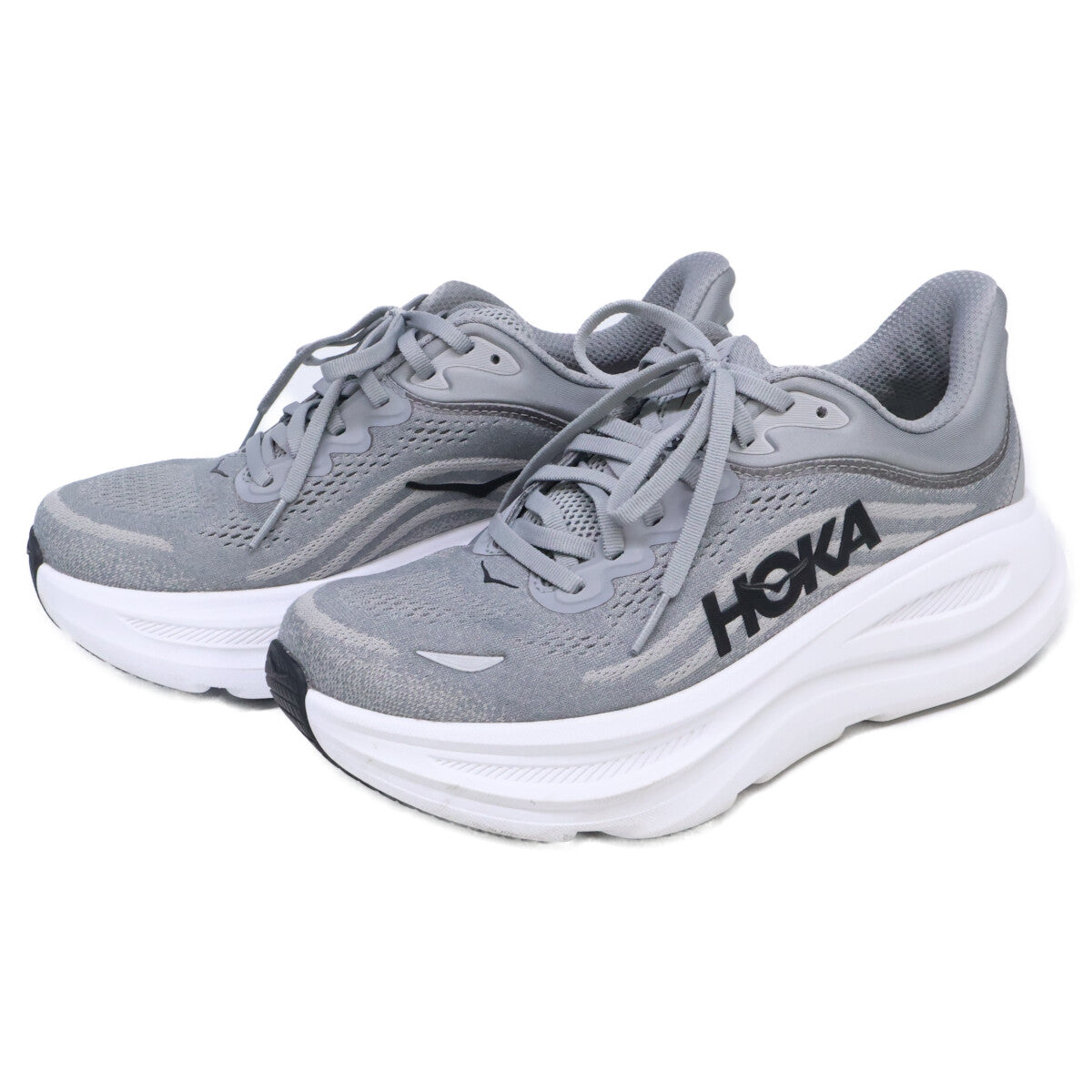 HOKAONEONE ホカオネオネ 【美品】1162013 M BONDI 9 WIDE ランニングシューズ シューズ