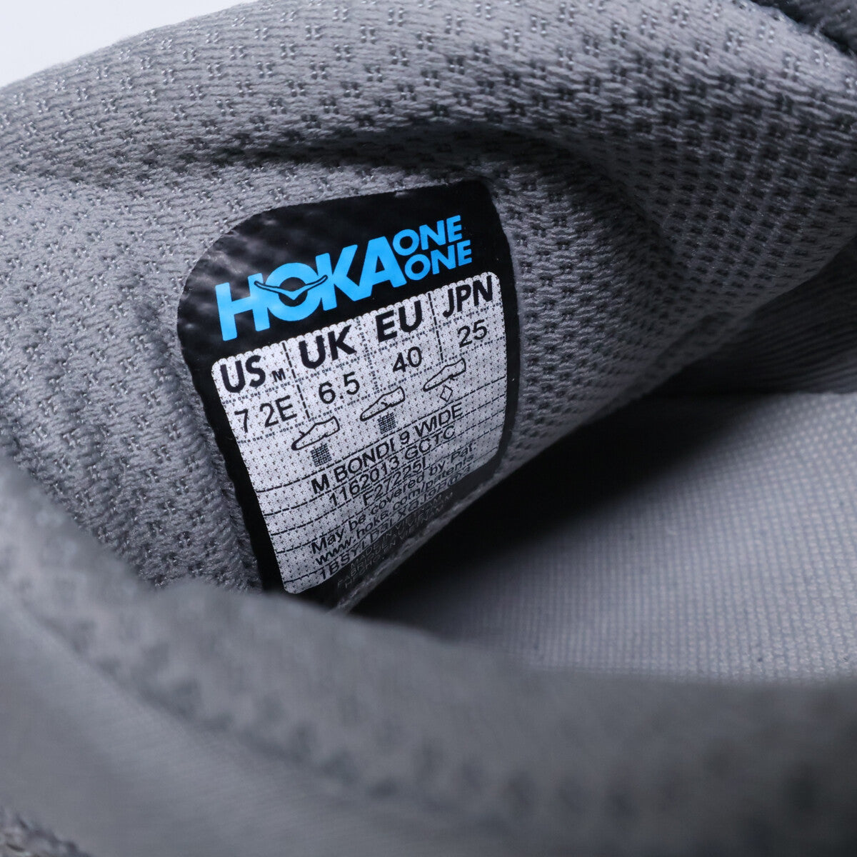 HOKAONEONE ホカオネオネ 【美品】1162013 M BONDI 9 WIDE ランニングシューズ シューズ