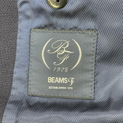 BEAMS F ビームスエフ ネイビー 三段返り3つボタン 3Bテーラードジャケット ジャケット
