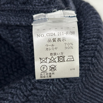 Cruciani クルチアーニ CU24.211 ネイビー Vネック ウールカシミヤ ニットベスト ベスト