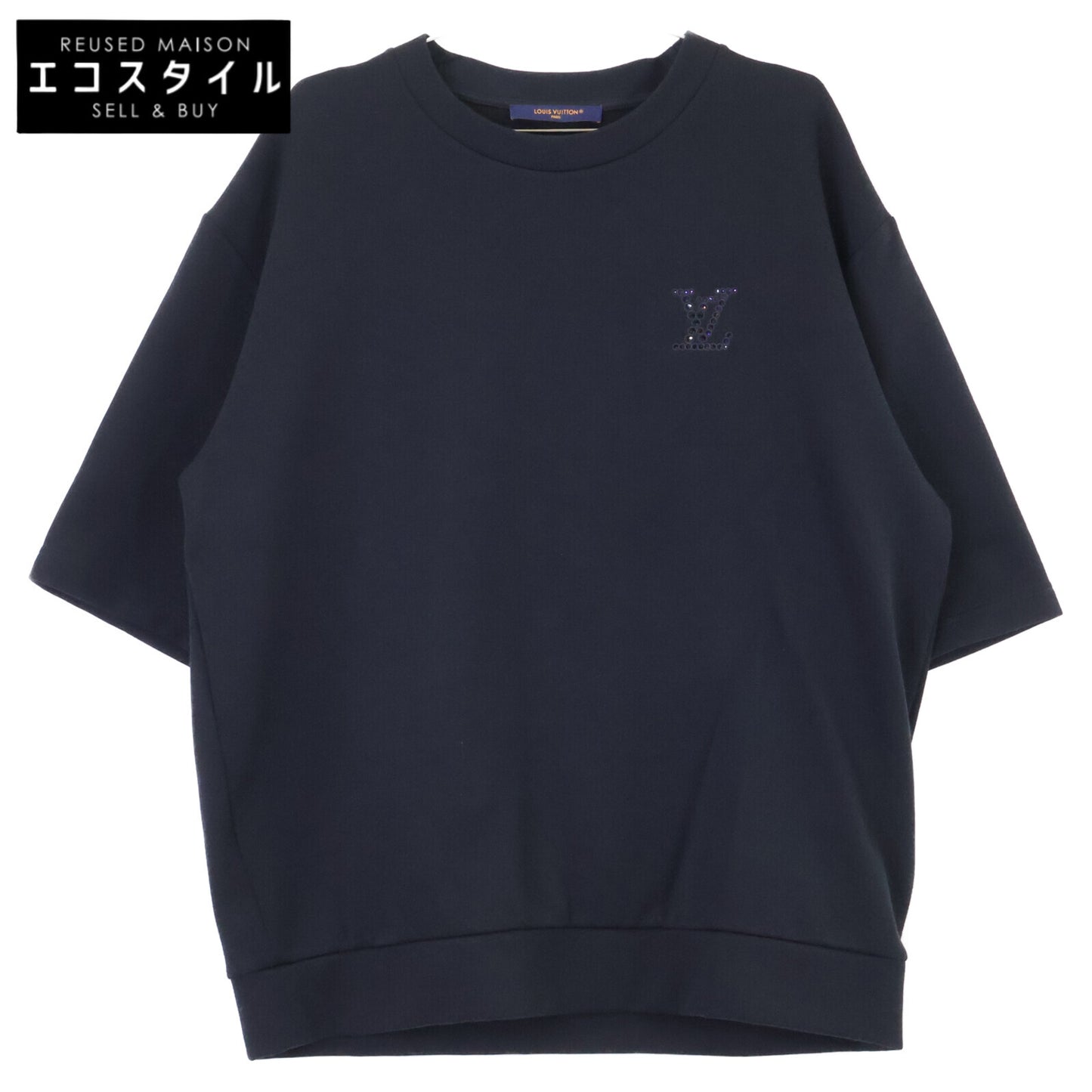 LOUIS VUITTON ルイヴィトン 【美品/国内正規/25年製】RM252ME RWC HTY42W LVエンベリッシュド ジャージー 半袖Tシャツ トップス